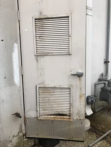Before: Commercial Door Replacement