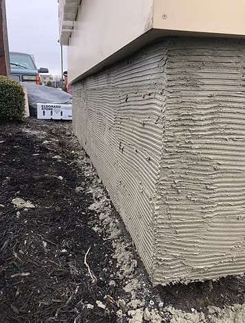 Before: Monument Sign Stone Refinish